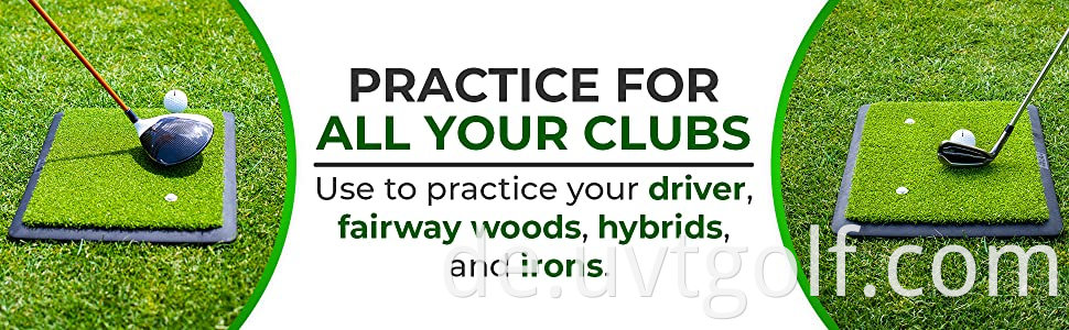 Golfpraxis für alle Ihre Clubs. Verwenden Sie, um Ihren Fahrer, Wälder, Hybriden und Eisen zu üben.
